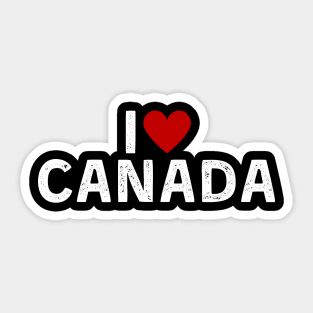 I Love Canada Sticker